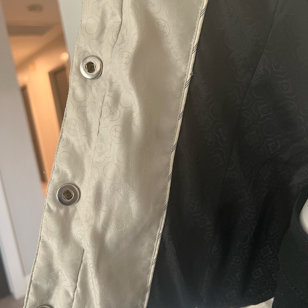 Off White Laundry Puffer Jacket Small - image 6